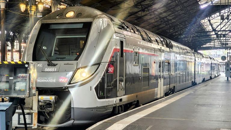 Relatively new trains provide the connection between Paris and Normandy