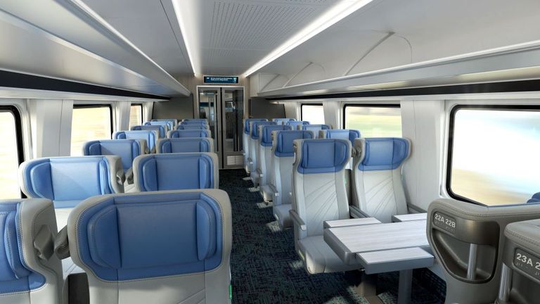 Coach Class on a new 'Venture' train already being used on many Amtrak MidWest services