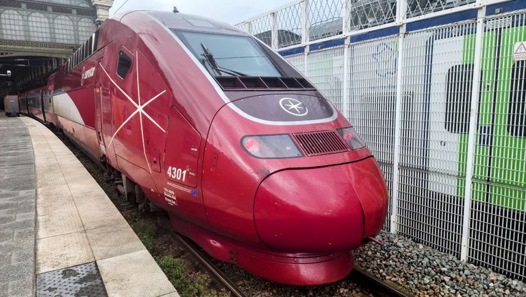 A Eurostar train from Amsterdam has arrived at the Gare Du Nord in Paris
