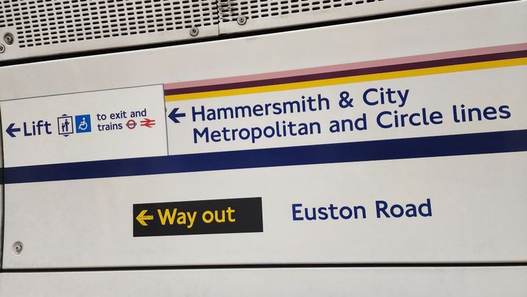 The Eurostar departure area is on the other side of the access to the Hammersmith &amp; City and the other lines.